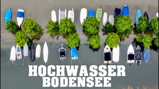 HOCHWASSER AM BODENSEE  SÜDDEUTSCHLAND  HÖRI  UNTERSEE  4K [upl. by Noryak]