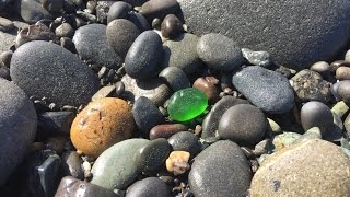 Sea Glass Hunting on Ediz Hook Port Angeles WA [upl. by Sal]