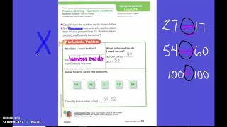 First Grade Math Lesson 74 Compare Numbers [upl. by Leacock]