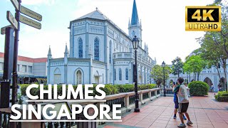 Chijmes Walking Tour amp FampB Spot Singapore Walking Tours 4K [upl. by Rehpotsihc349]