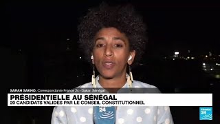 Présidentielle au Sénégal  le conseil constitutionnel valide 20 candidats pour le 25 février [upl. by Tadd]