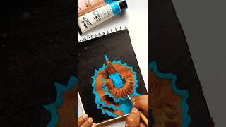 Realistic Colour Pencil Drawing  Doms soft sky blue pencil art acrylic shortvideo [upl. by Drake]