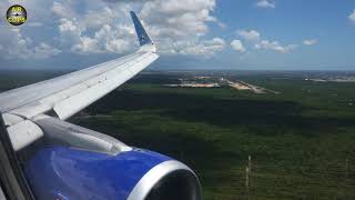 Stormy approach into Paradise Interjet A321 landing in Cancun AirClips [upl. by Faust1]