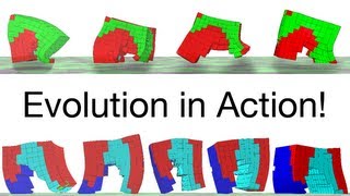 Evolving Soft Robots with Multiple Materials muscle bone etc [upl. by Eletnahs]