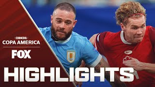 Canada vs Uruguay Highlights  2024 Copa América  3rd Place Match [upl. by Ahsiekit205]