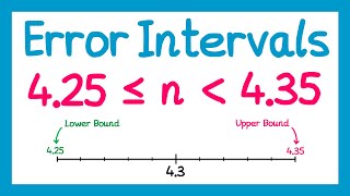 Error Intervals  GCSE Maths [upl. by Atiragram853]