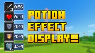 Potion Effect Display V01 RELEASE  Texture Pack for Minecraft Bedrock 121 [upl. by Ahsed]