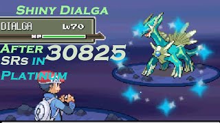 Live Shiny Dialga after 30825 SRs in Pokemon Platinum [upl. by Casie]