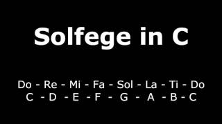 Ear Training Solfege in C  Acoustic Guitar  Vocals [upl. by Swec]