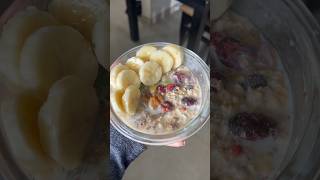 Day 1 of 30 day Challenge  Aaj nashte pe banaya overnight soaked oats shorts youtubeshorts [upl. by Charisse]