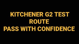 KITCHENER G2 TEST ROUTE WITH STREETS NAMES desi canadian vlogger [upl. by Annavaj]