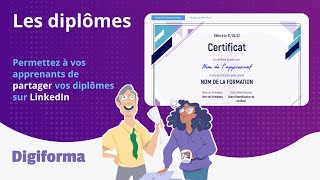 Les fonctionnalités Digiforma  Les diplômes [upl. by Anella566]