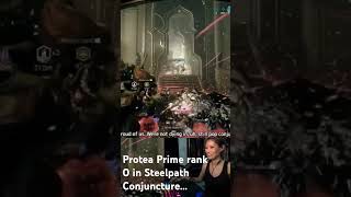 Protea Prime Rank 0 in Steelpath Conjuncture Survival Warframe gaming shorts [upl. by Ciredor149]