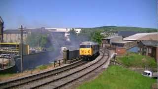 50026 quotIndomitablequot fails at Keighley  Friday 25th May 2012 [upl. by Rose]