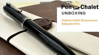 The Surprising History Behind the Pelikan K605 Stresemann Ballpoint Pens Iconic Stripes [upl. by Griffy]