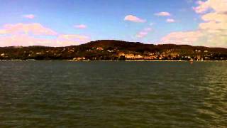 Trasimeno lake on the boat  In battello da Isola Polvese a San Feliciano Perugia [upl. by Aleakam]