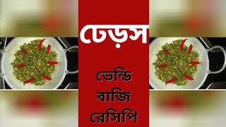 Ladies finger fry  Bhindi Vaji  Okra fry recipe  Fatema sylheti Vlogs [upl. by Kara-Lynn]