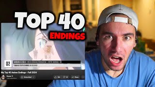 Top 40 ANIME ENDINGS of FALL 2024 REACTION [upl. by Rimhsak]