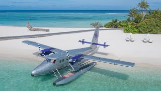 Most exclusive seaplane in the Maldives flight to Soneva Fushi AMAZING [upl. by Jochebed]