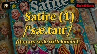 n Satire meaning literary style with humor with 5 examples [upl. by Heins]