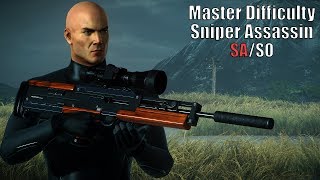 HITMAN 2 Master Difficulty Nightcall  Sniper Assassin From Distance Silent Assassin Suit Only [upl. by Ronnie]