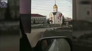 Real footage Toxic black snow covers streets in Russia [upl. by Ianahs]