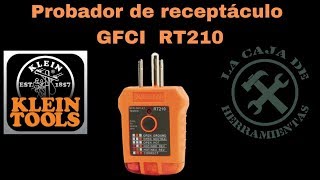 Probador de receptáculo GFCI KLEIN RT210 [upl. by Seabrooke]