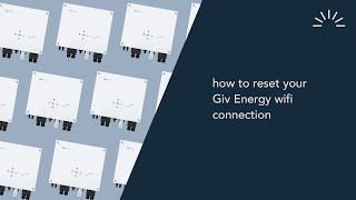 How to reconnect your Giv Energys wifi [upl. by Kcirredal]