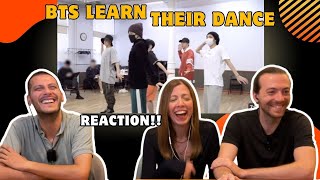 Bts Learn Their Dances REACTION They Make You want to Dance [upl. by Krystin]