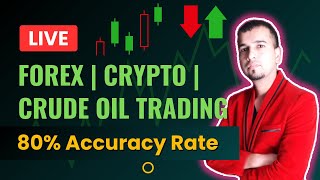 LIVE Forex Crypto Crude Oil Trading stockmarket daytrading crudeoil forex crypto [upl. by Esilanna]