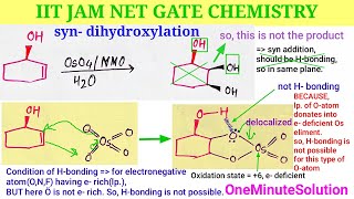 Organic Reagents Osmium Tetraoxide OsO4  NMO syn dihydroxylation  IITJAMCHEMISTRYSmartStudy [upl. by Isaacs]