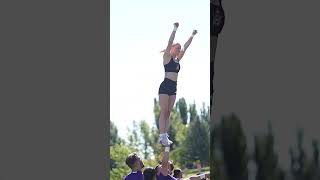 One are rewinds rewind onearm viralvideo cheerleading worlds stunting cheerleadingstunts [upl. by Afas98]