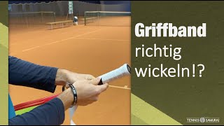 Tennis Griffband wickeln und Tennis Dämpfer richtig anbringen [upl. by Needan]