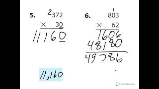 44 Multiply by Two Digit Numbers [upl. by Nhor]