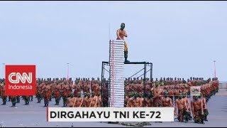 Bikin Lawan Ciut Skill Beladiri Tingkat Tinggi Prajurit TNI  HUT TNI ke72 [upl. by Enahc]