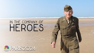 In the Company of Heroes US veterans return to Normandy  Paris Olympics  NBC Sports [upl. by Perretta100]