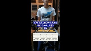 Beginner Drum Lesson  Basic Subdivisions and Rhythms 1  Quarters 8ths 16ths [upl. by Nevlin]