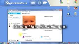 Skype Chatfunktion Einstellungen [upl. by Ysdnil]