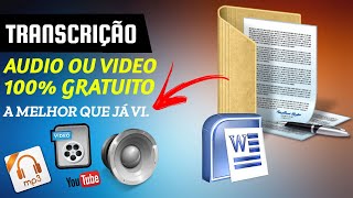 TRANSCREVER QUALQUER ÁUDIO OU VÍDEO PARA TEXTO [upl. by Gilberta]