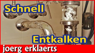 👍Entkalken ganz einfach Wasserhahn  Duschkopf  Siphon entkalken Tutorial No313 [upl. by Gerald598]