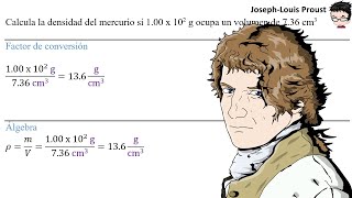 Calcula la 𝐝𝐞𝐧𝐬𝐢𝐝𝐚𝐝 del 𝐦𝐞𝐫𝐜𝐮𝐫𝐢𝐨 si 100 x 102 g ocupa un 𝐯𝐨𝐥𝐮𝐦𝐞𝐧 de 736 cm3 [upl. by Alleacim]