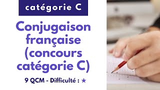 Conjugaison française concours catégorie C  9 QCM faciles [upl. by Ailadgim]