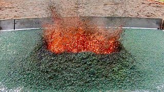 Ammonium Dichromate Volcano  Cool Chemical Experiment [upl. by Nimref]