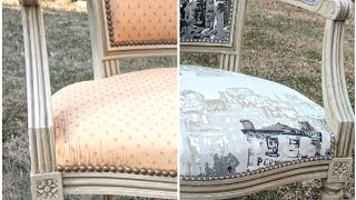 rénovation fauteuil style Louis XVI [upl. by Enilesor301]