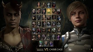 Sheeva Vs Cassie Cage Mortal kombat 11 [upl. by Leugimesoj]