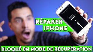 iPhone bloqué sur cette écran  Vraie solution iPhone bloqué en Recovery Mode mode de récupération [upl. by Art504]