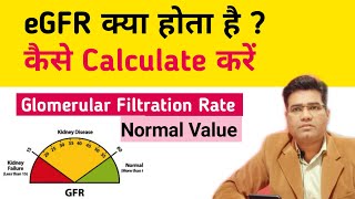 What is eGFR Estimated Glomerular Filtration Rate  Normal Range  How to calculate by Mobile 📱 [upl. by Tavis]