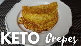 Crepas Keto l Crepas sin Harina l How to make Keto Crepes [upl. by Darya]