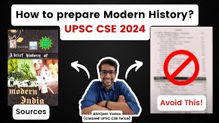 How to read Spectrum Modern History for UPSC CSE 2024 [upl. by Melas]