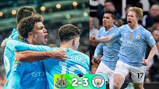 Newcastle vs Manchester city 23 EPL Highlights 2023  De Bruyne goal vs Newcastle  Silva goal [upl. by Nivert]